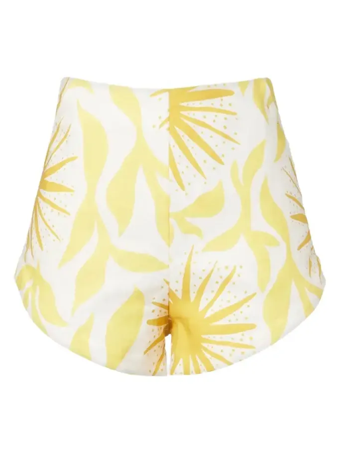 Bahamas printed linen shorts