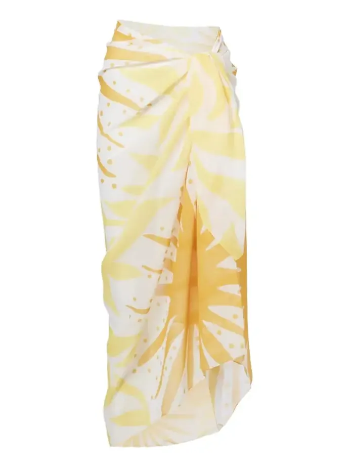 Luana printed beach cover-up