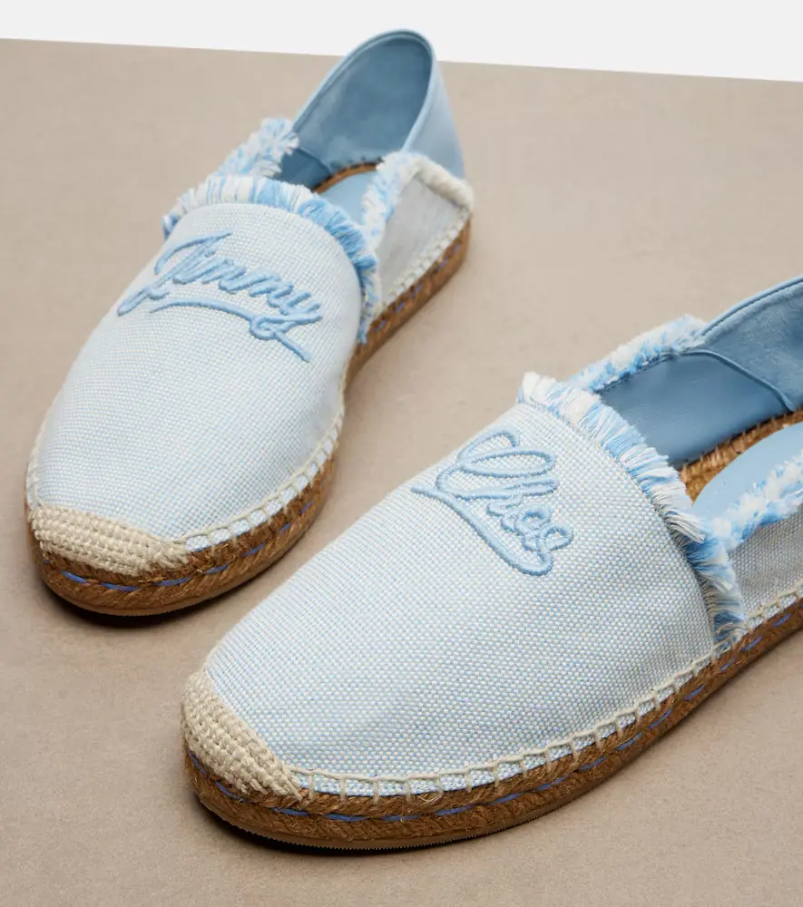 Jimmy Choo Avi embroidered canvas espadrilles | Thumbnail 3 Jimmy Choo Avi embroidered canvas espadrilles | Thumbnail 3