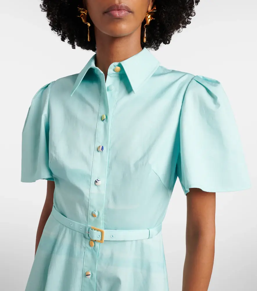 Leo Lin Printed belted cotton shirt dress | Thumbnail 2 Leo Lin Printed belted cotton shirt dress | Thumbnail 2