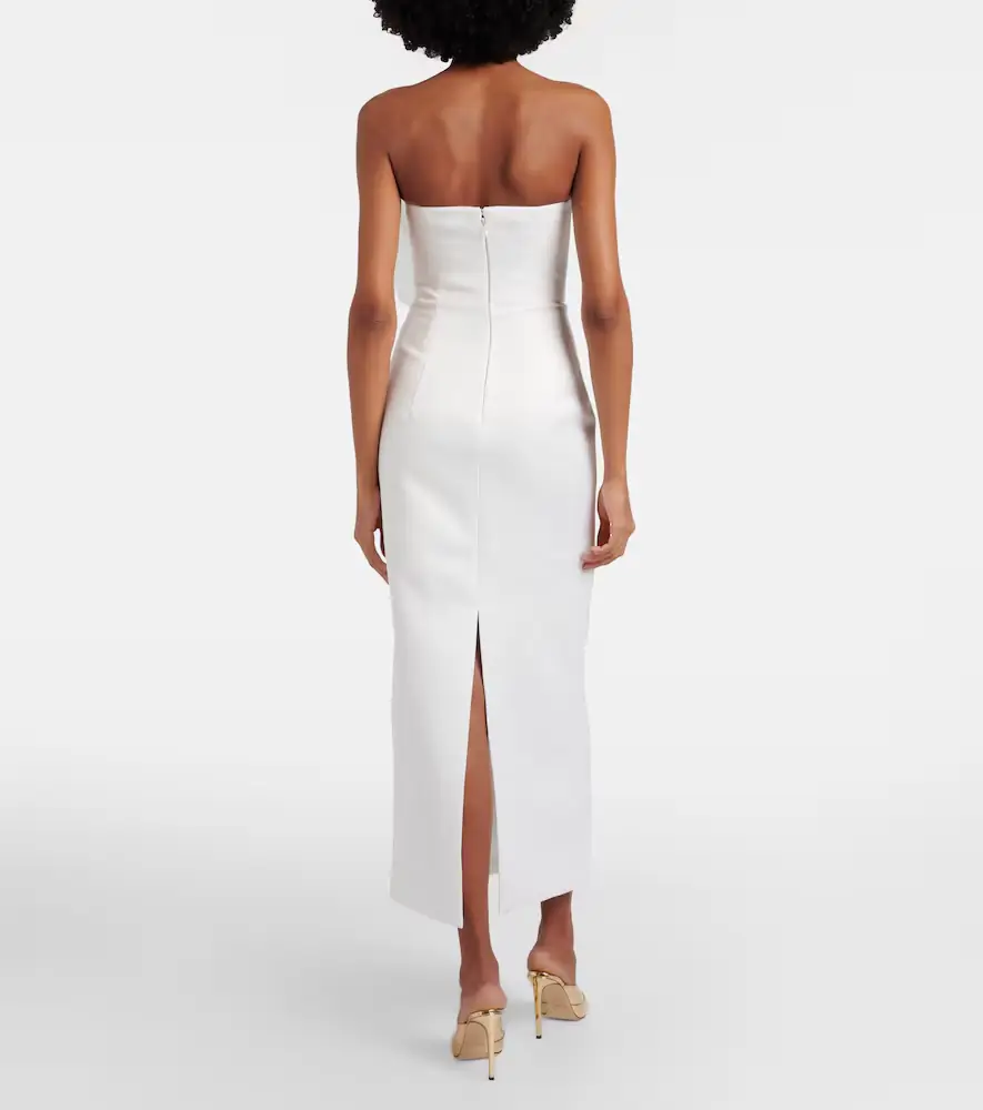 Leo Lin Floral-appliqué maxi dress | Thumbnail 3 Leo Lin Floral-appliqué maxi dress | Thumbnail 3