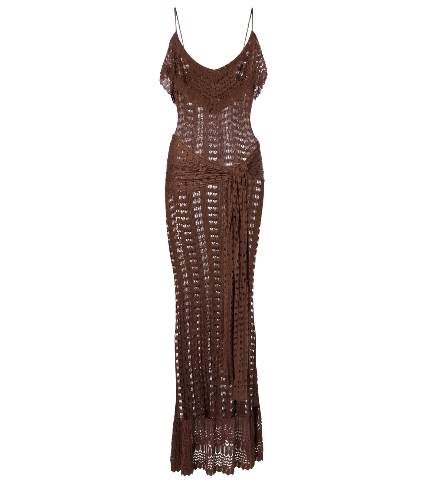 Ruffled pointelle maxi dress Ruffled pointelle maxi dress