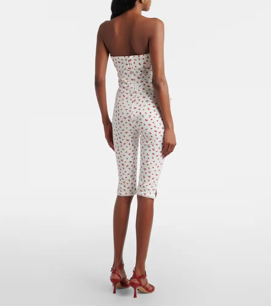 Posse Ebony printed cotton-blend capri pants | Thumbnail 4