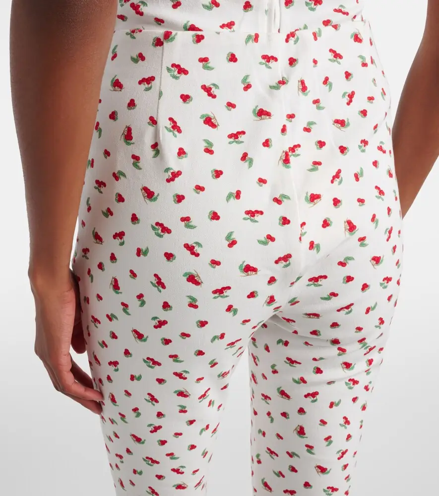 Posse Ebony printed cotton-blend capri pants | Thumbnail 5