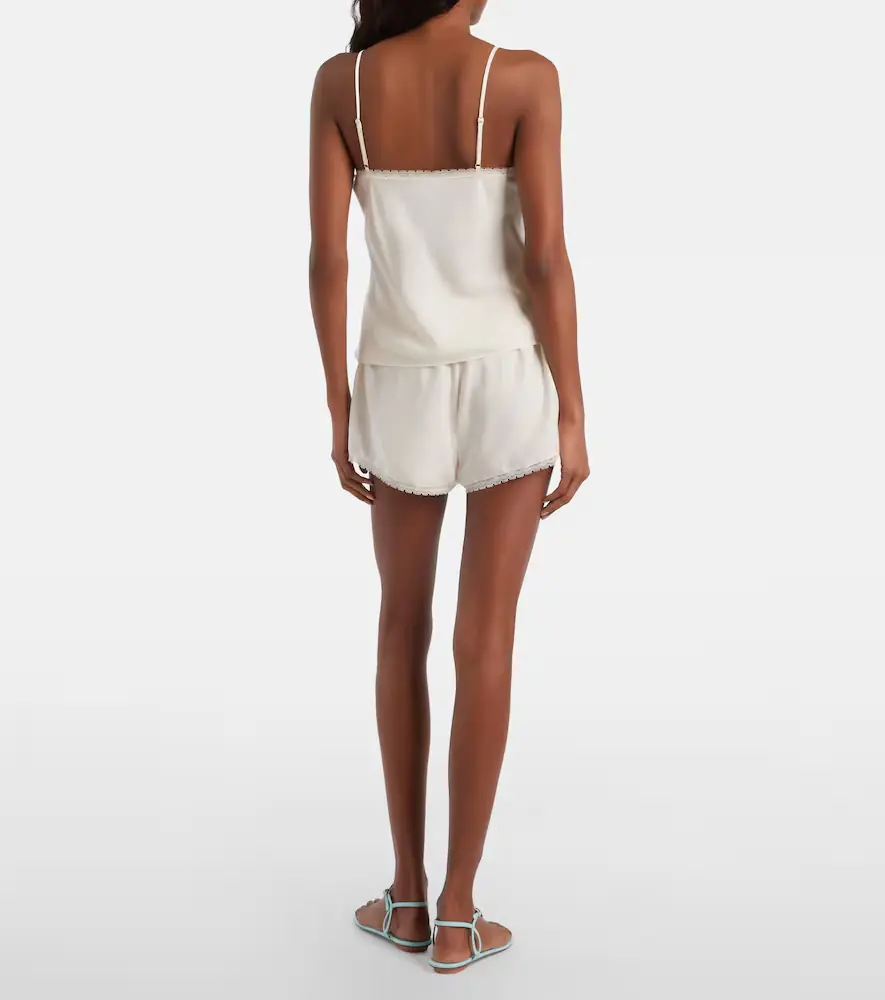Posse Perla lace-trimmed shorts | Thumbnail 3