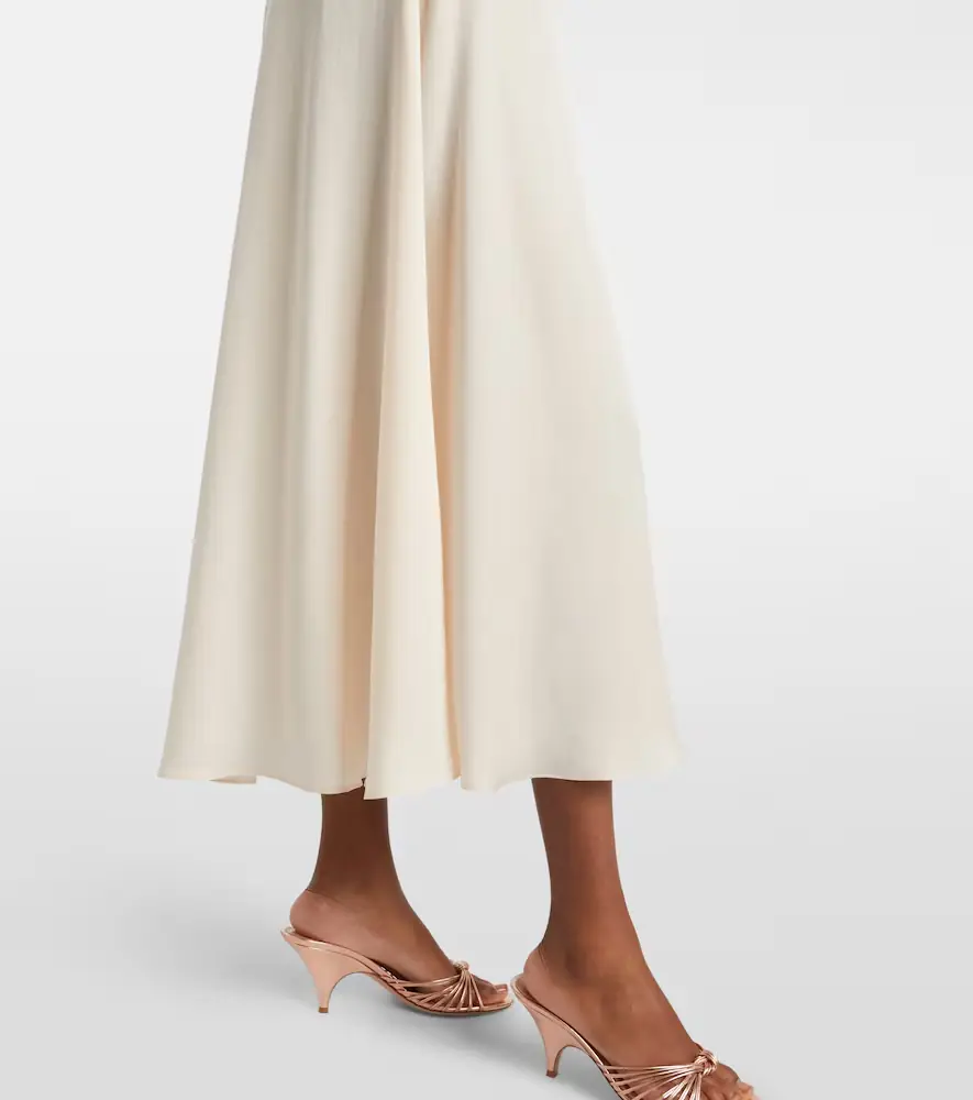 Posse Perla lace-trimmed midi dress | Thumbnail 4
