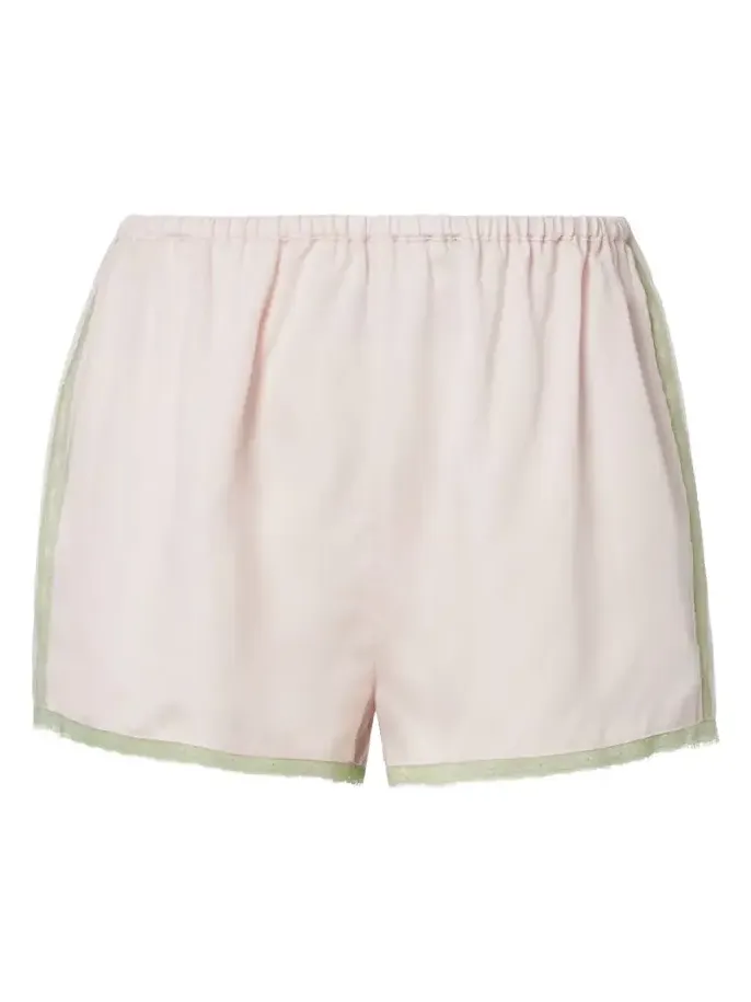 Perla lace-trimmed shorts Perla lace-trimmed shorts