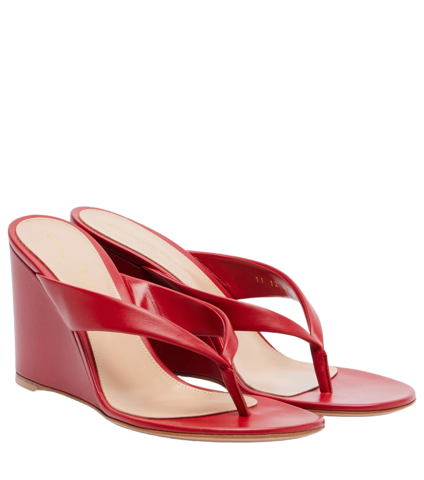 Leather wedge thong sandals Leather wedge thong sandals