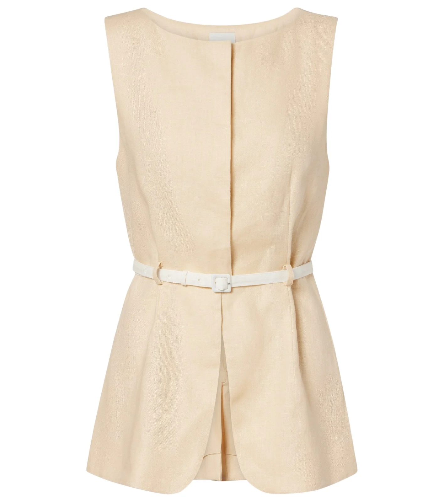 Pamela belted linen vest Pamela belted linen vest