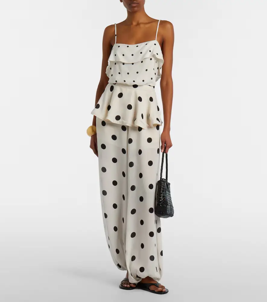 ADRIANA DEGREAS Polka-dot crop top | Thumbnail 2