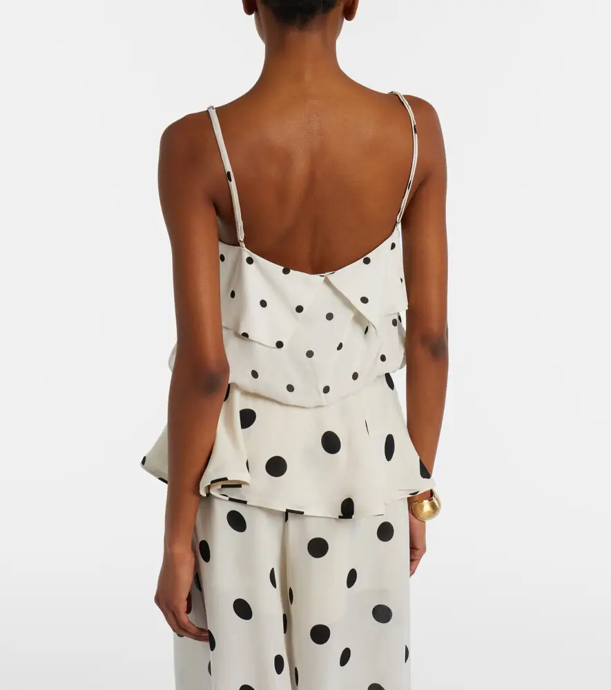 ADRIANA DEGREAS Polka-dot crop top | Thumbnail 3