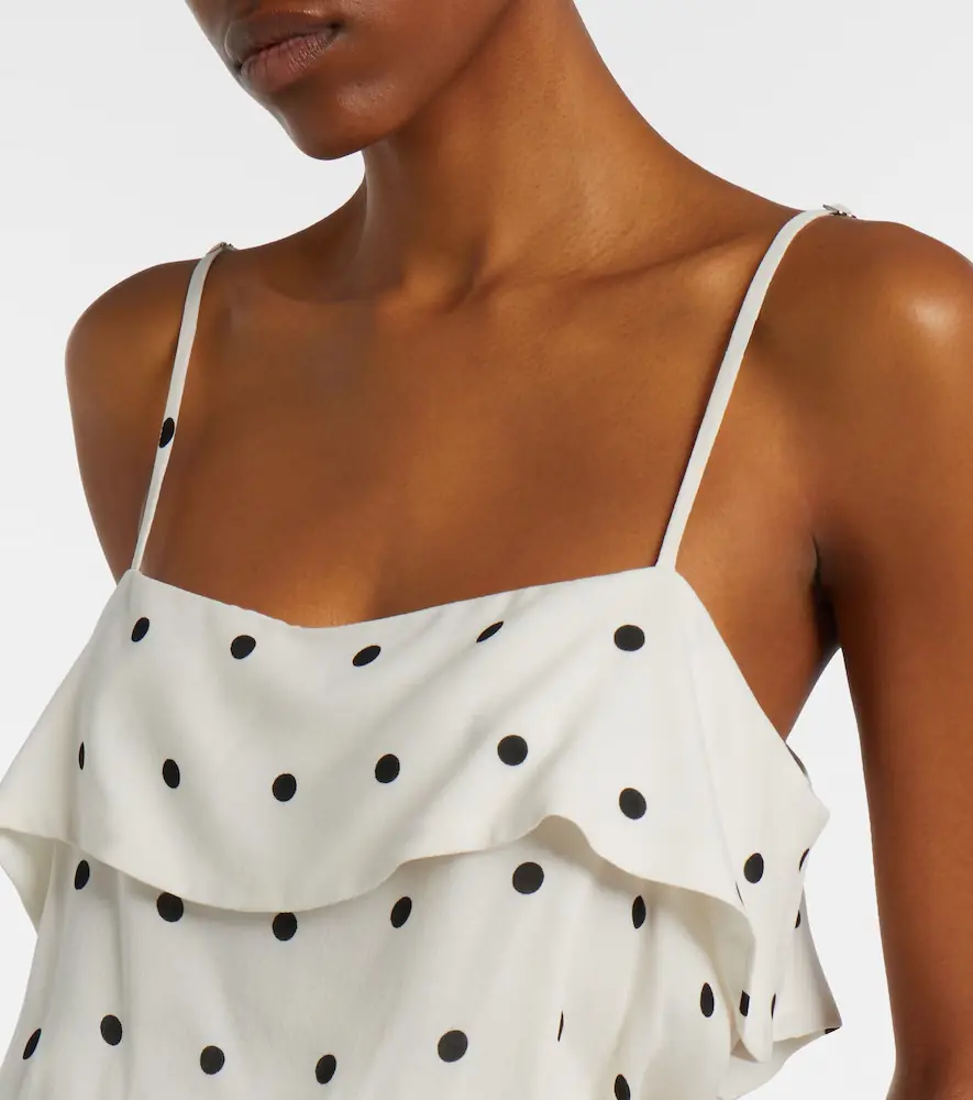 ADRIANA DEGREAS Polka-dot crop top | Thumbnail 5