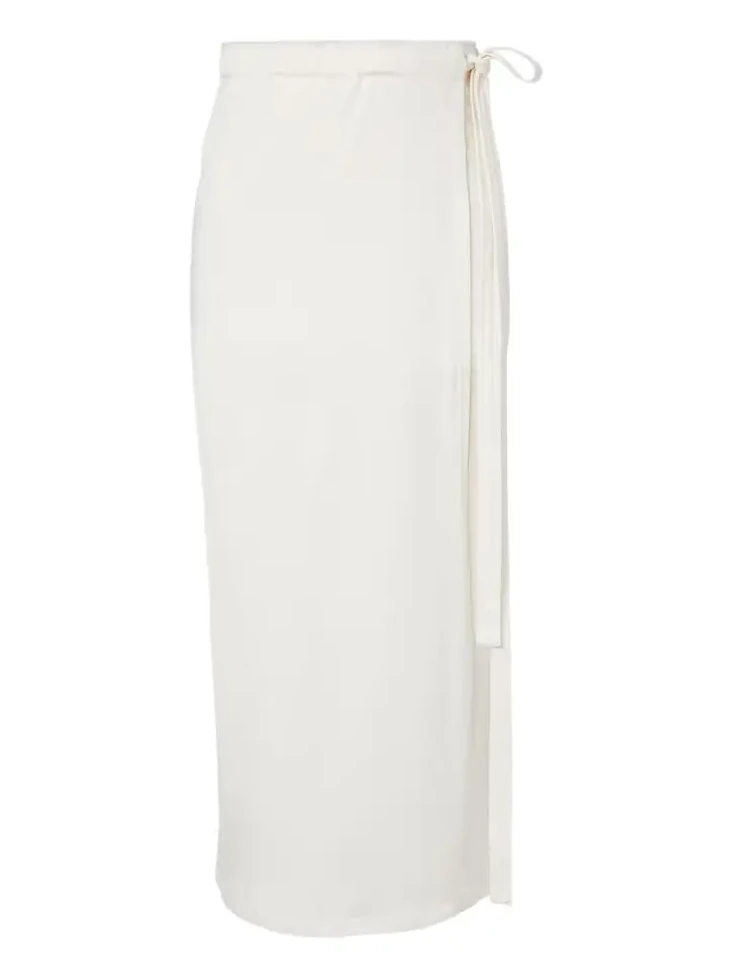 Cotton and silk wrap skirt Cotton and silk wrap skirt