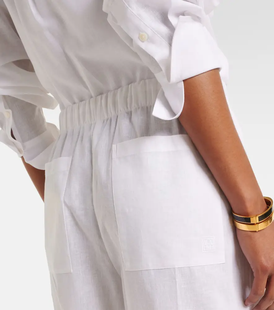 TOTEME Cotton and linen wide-leg pants | Thumbnail 5 TOTEME Cotton and linen wide-leg pants | Thumbnail 5