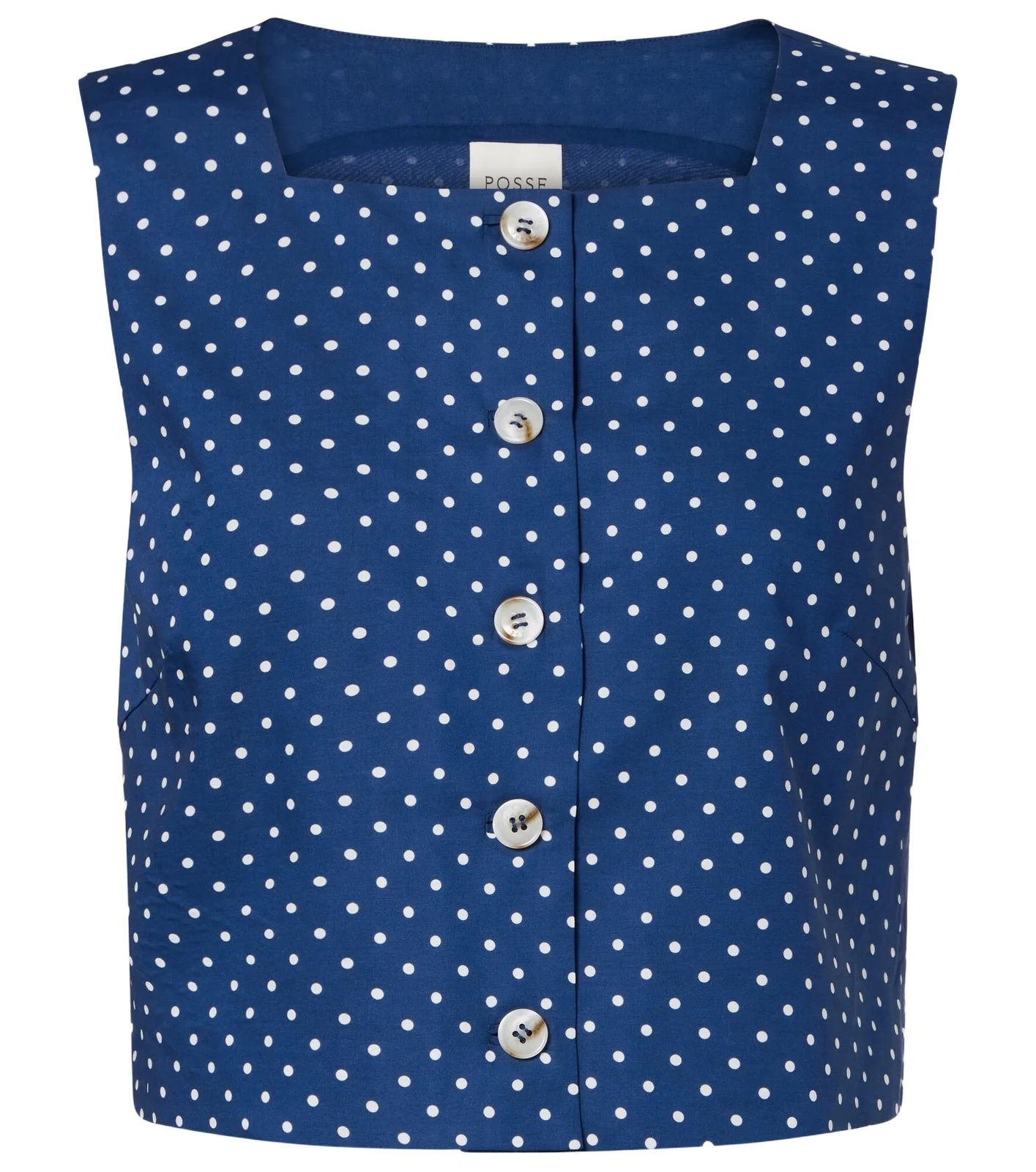 Rio polka-dot cropped top