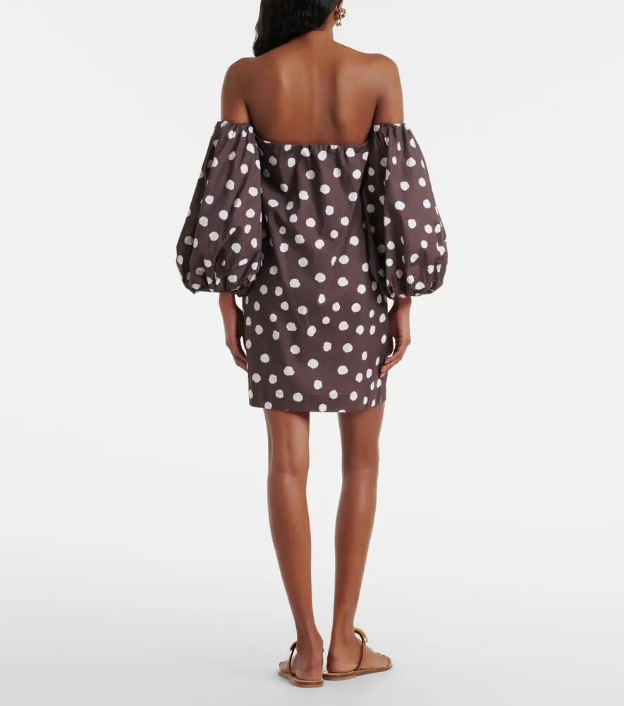 ADRIANA DEGREAS Polka-dot cotton-blend minidress | Thumbnail 2 ADRIANA DEGREAS Polka-dot cotton-blend minidress | Thumbnail 2