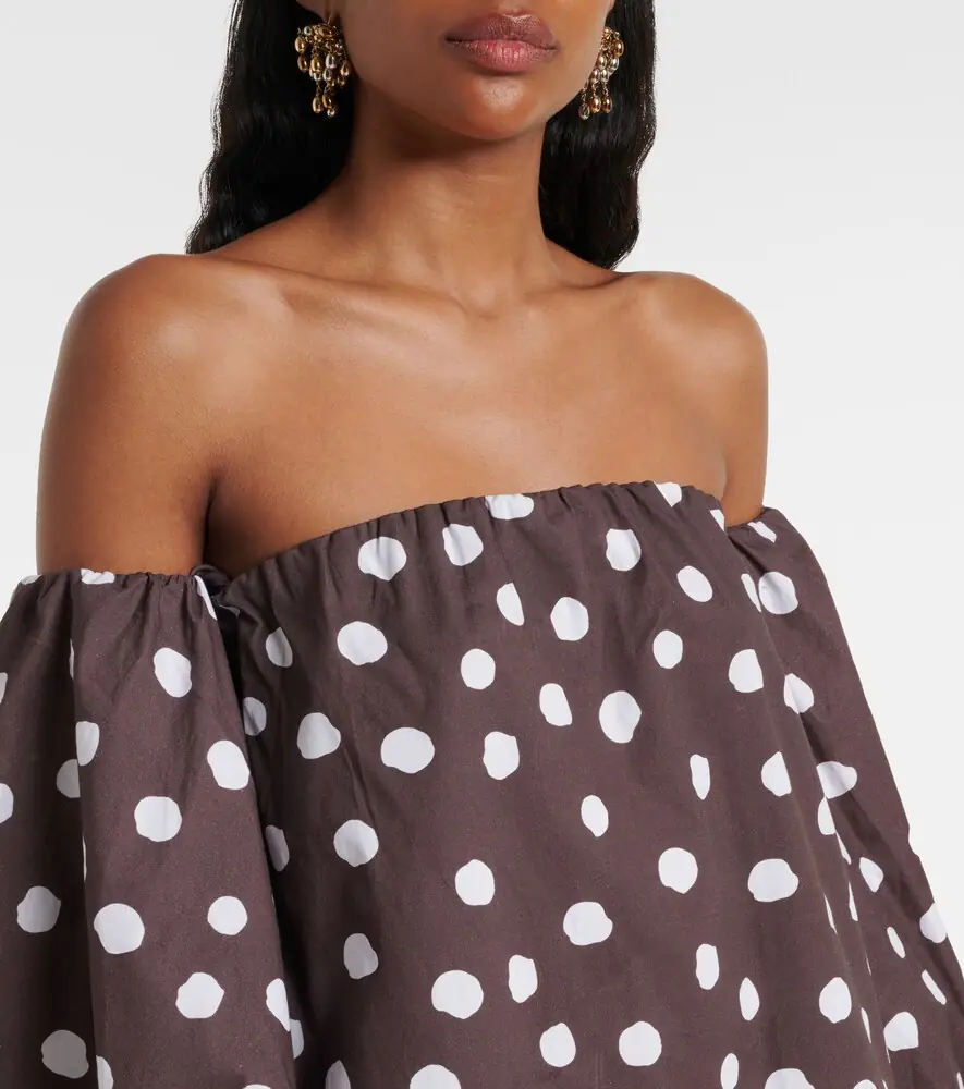 ADRIANA DEGREAS Polka-dot cotton-blend minidress | Thumbnail 4 ADRIANA DEGREAS Polka-dot cotton-blend minidress | Thumbnail 4