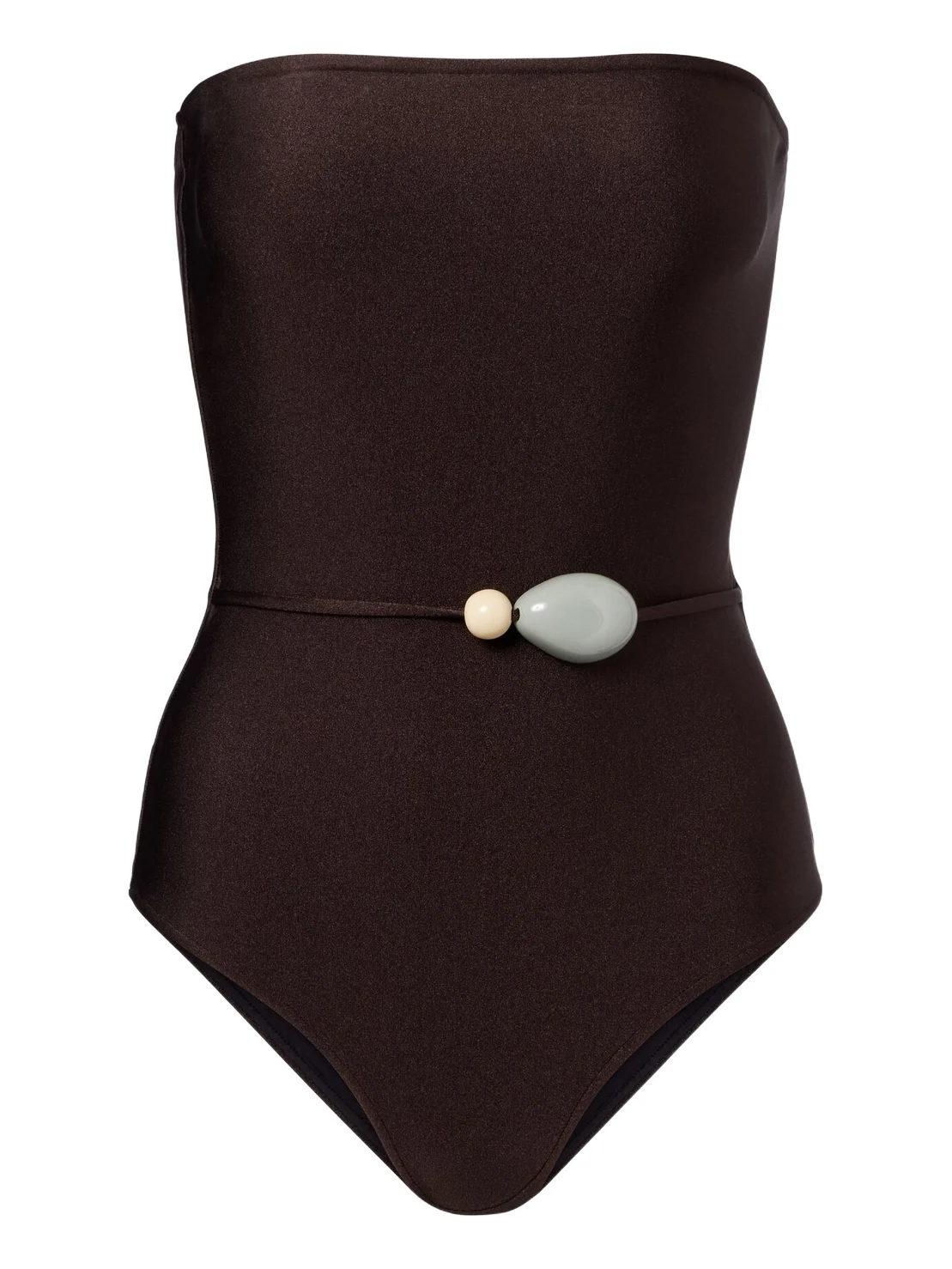 Deco Solid embellished swimsuit
