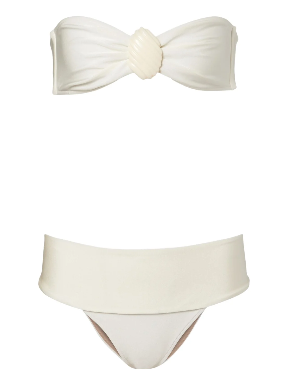 ADRIANA DEGREAS Embellished bandeau bikini