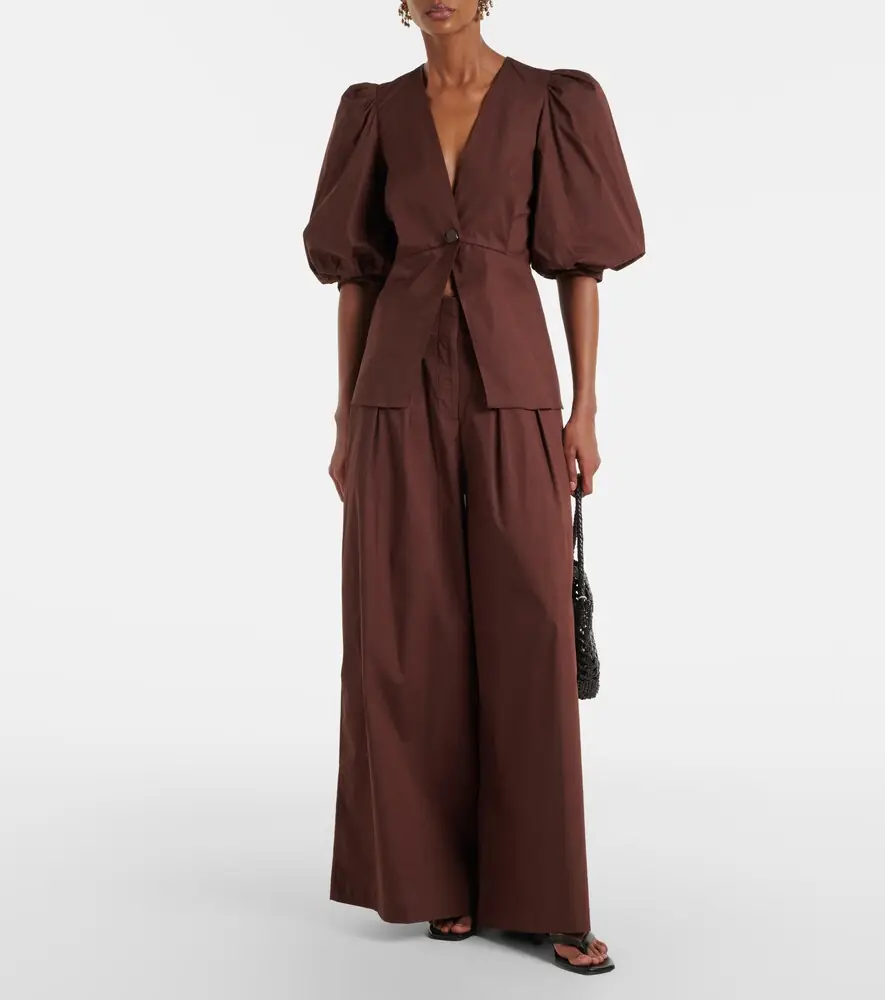 ADRIANA DEGREAS Cotton-blend wide-leg pants | Thumbnail 5 ADRIANA DEGREAS Cotton-blend wide-leg pants | Thumbnail 5