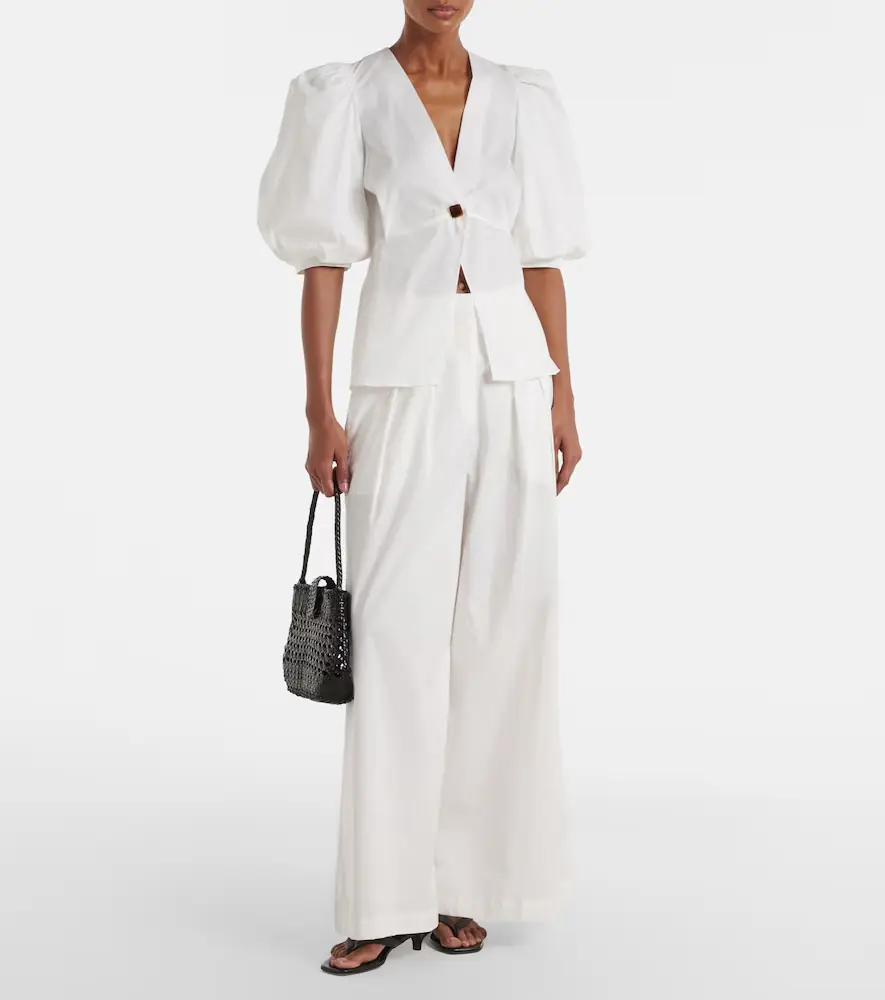 ADRIANA DEGREAS Cotton-blend top | Thumbnail 2 ADRIANA DEGREAS Cotton-blend top | Thumbnail 2