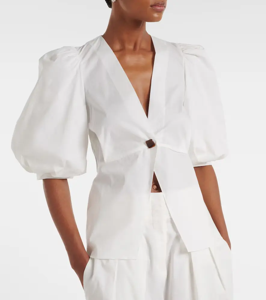ADRIANA DEGREAS Cotton-blend top | Thumbnail 3 ADRIANA DEGREAS Cotton-blend top | Thumbnail 3