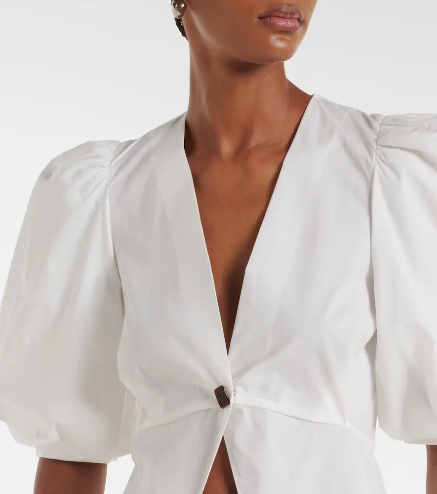 ADRIANA DEGREAS Cotton-blend top | Thumbnail 5 ADRIANA DEGREAS Cotton-blend top | Thumbnail 5