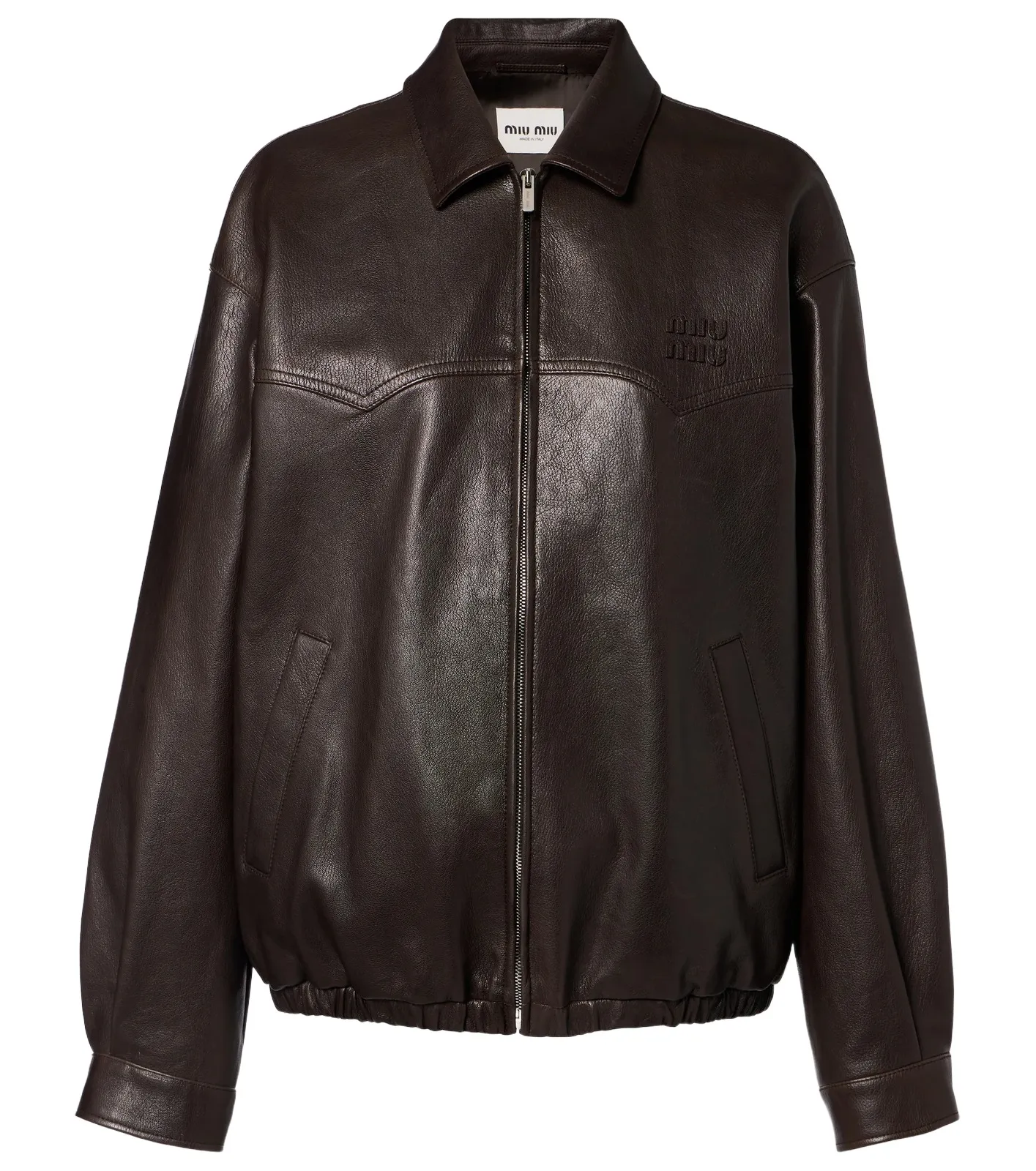 Leather blouson jacket Leather blouson jacket