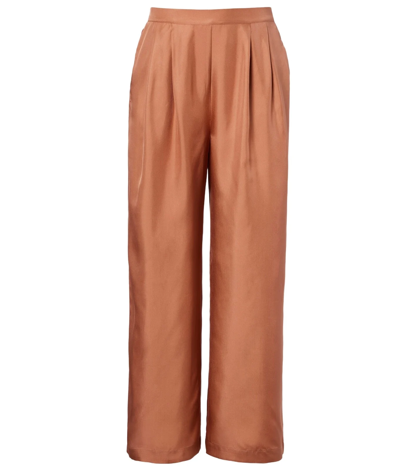 Isola pleated silk twill wide-leg pants Isola pleated silk twill wide-leg pants