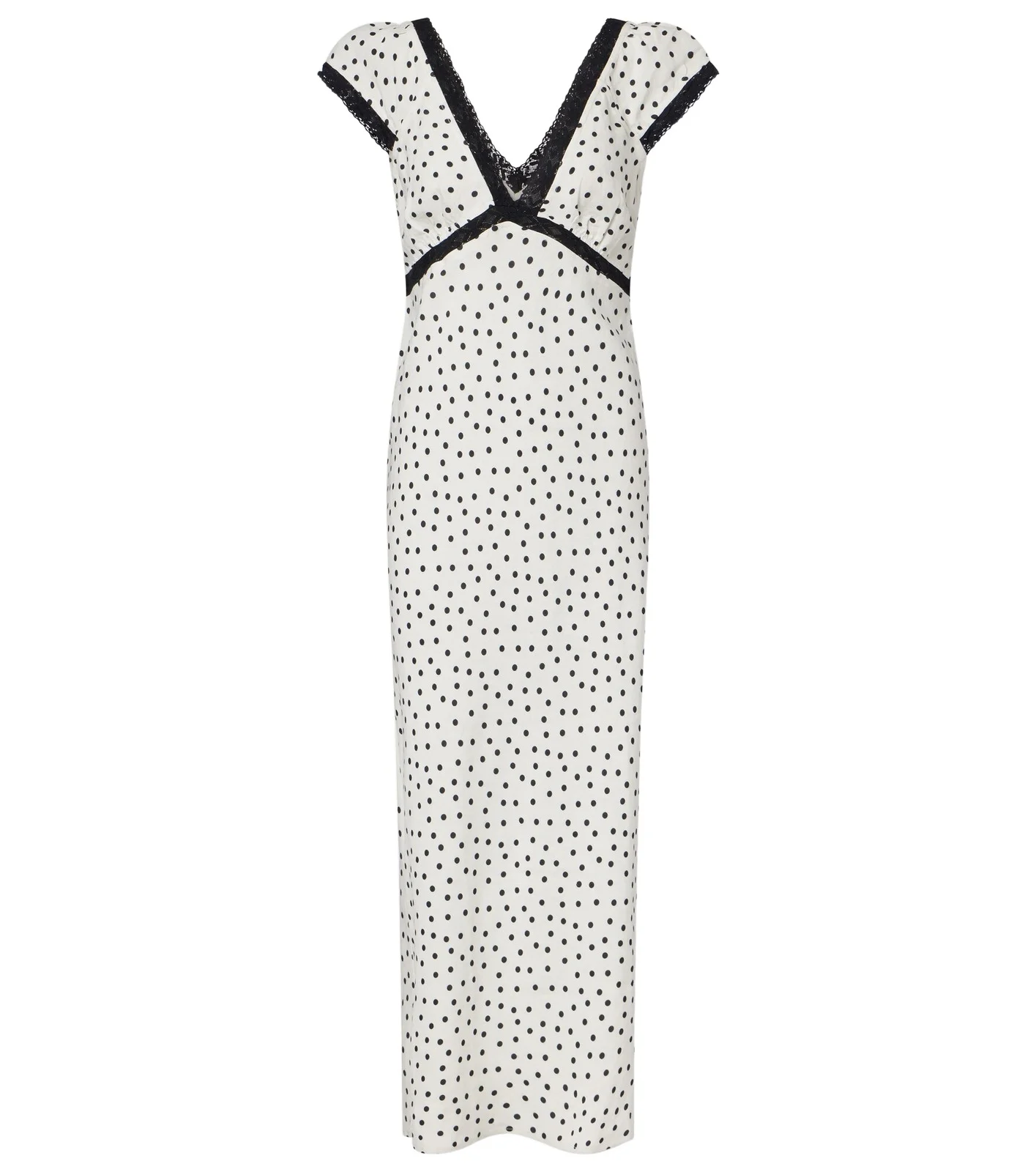 Iggy polka-dot linen-blend midi dress Iggy polka-dot linen-blend midi dress
