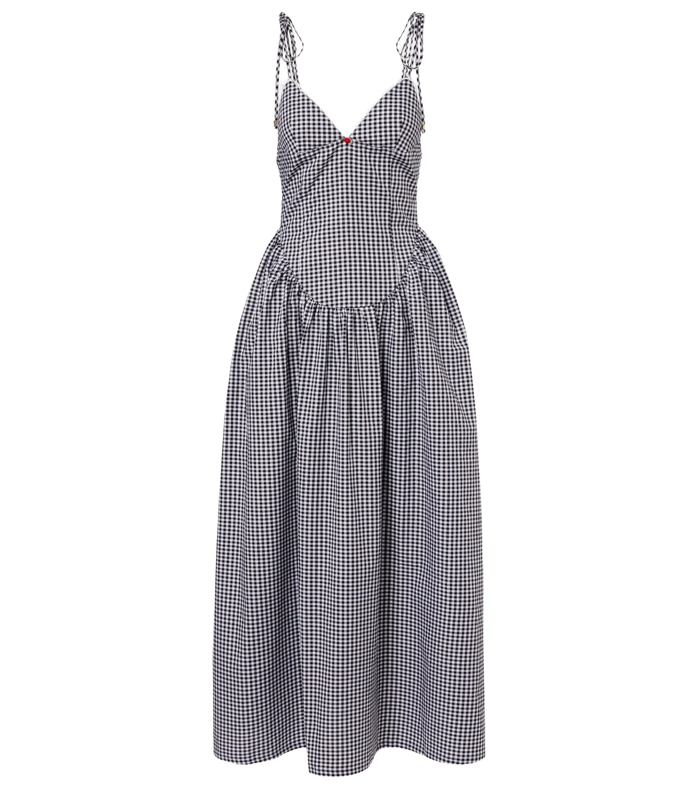 Paloma gingham cotton poplin maxi dress Paloma gingham cotton poplin maxi dress