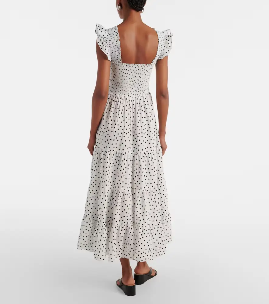Rixo Kendall polka-dot cotton midi dress | Thumbnail 5