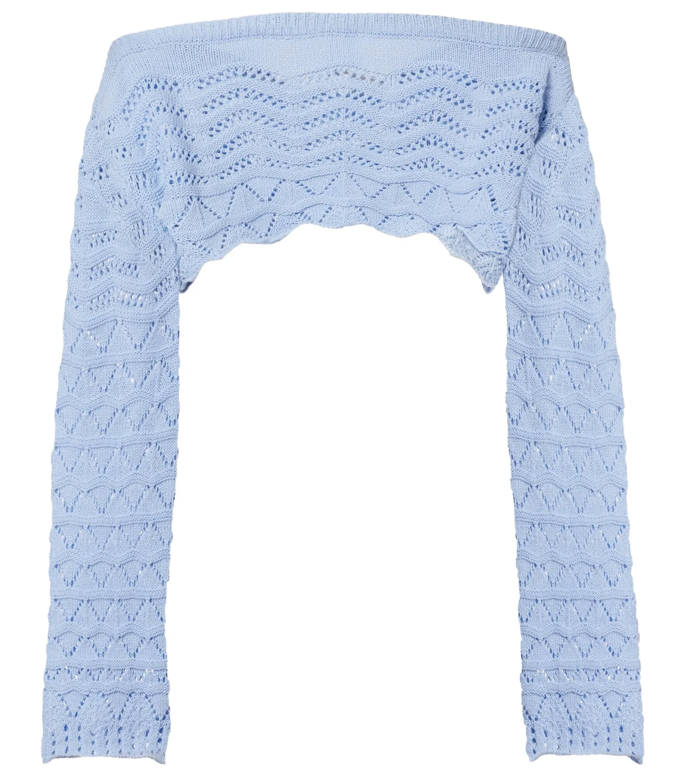 Bananhot Helena crochet cotton-blend crop top