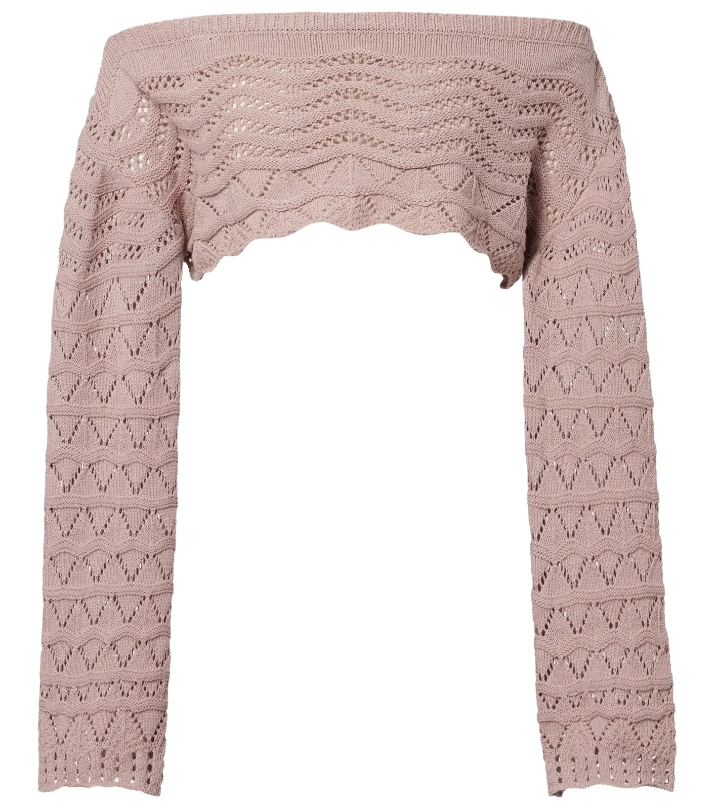 Helena crochet cotton-blend crop top