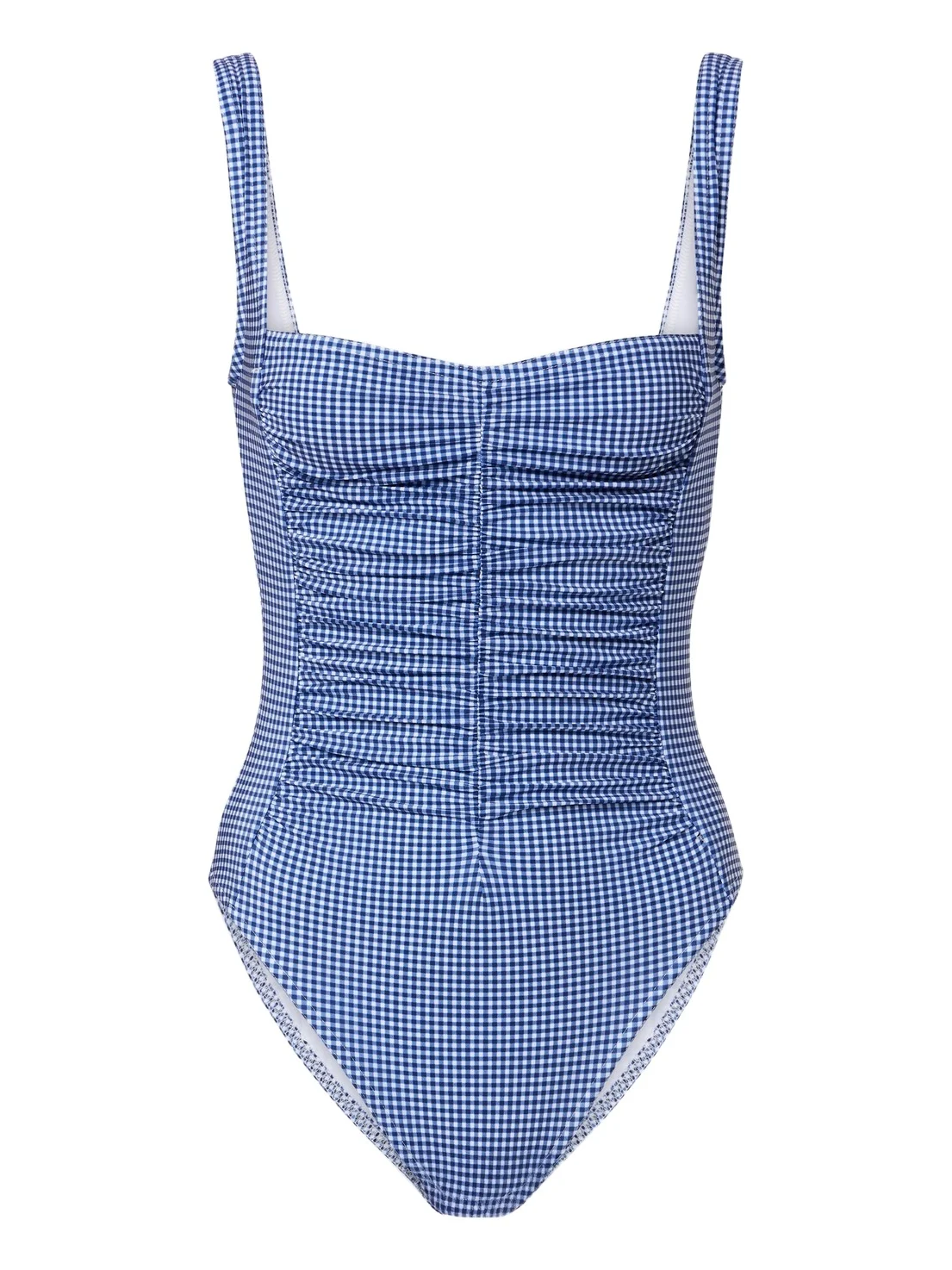 Karla Colletto Gingham ruched swimsuit