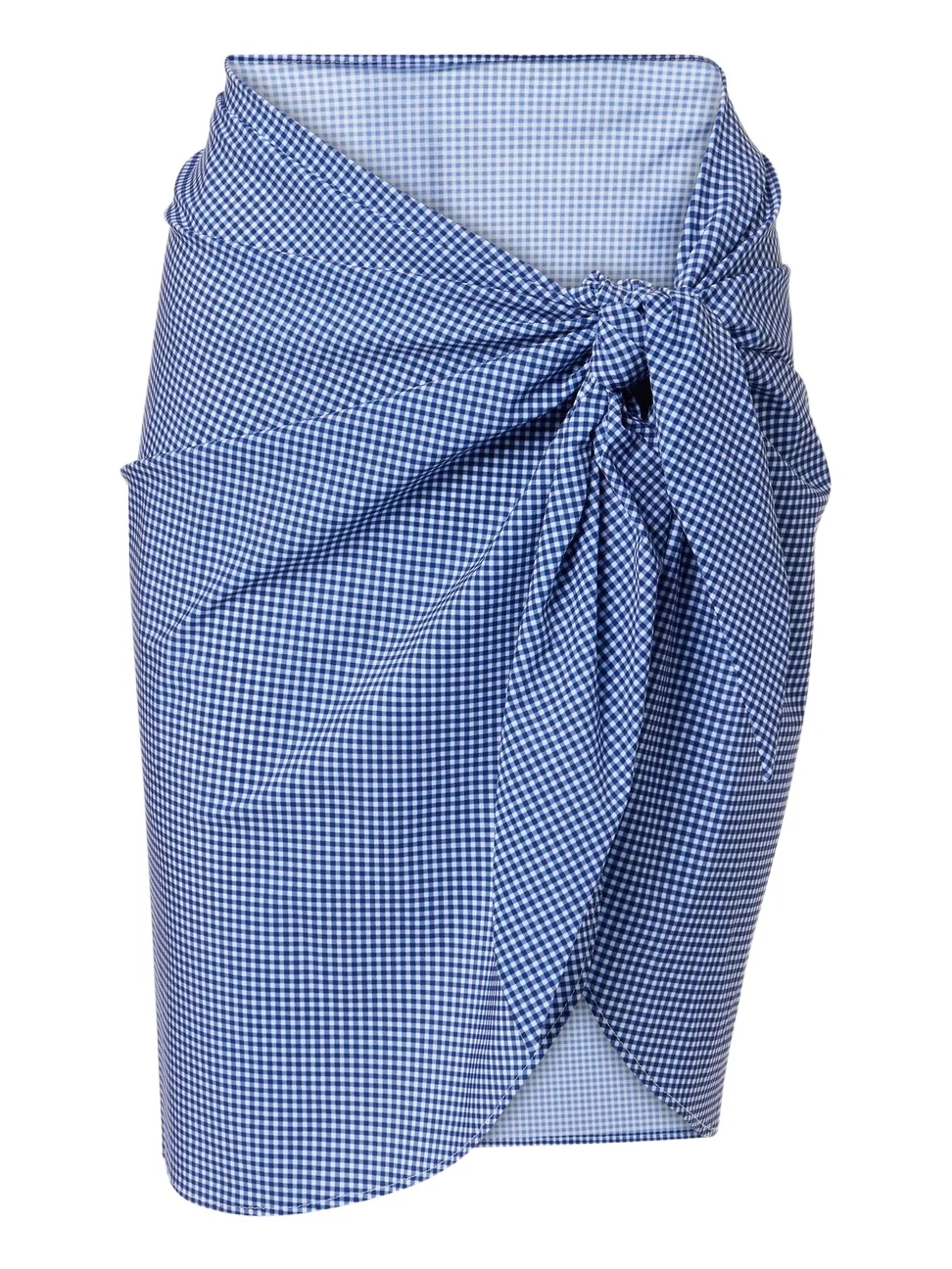 Gingham beach cover-up