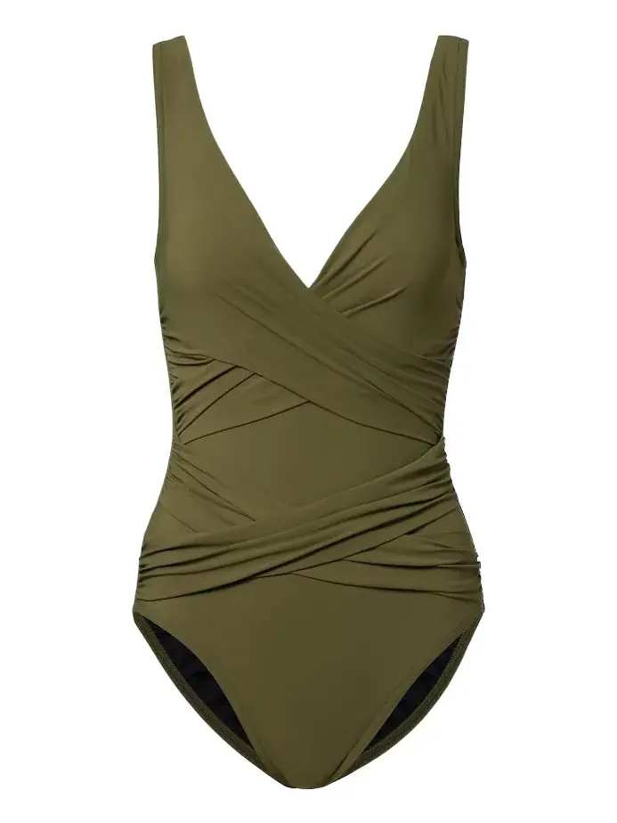 Draped swimsuit