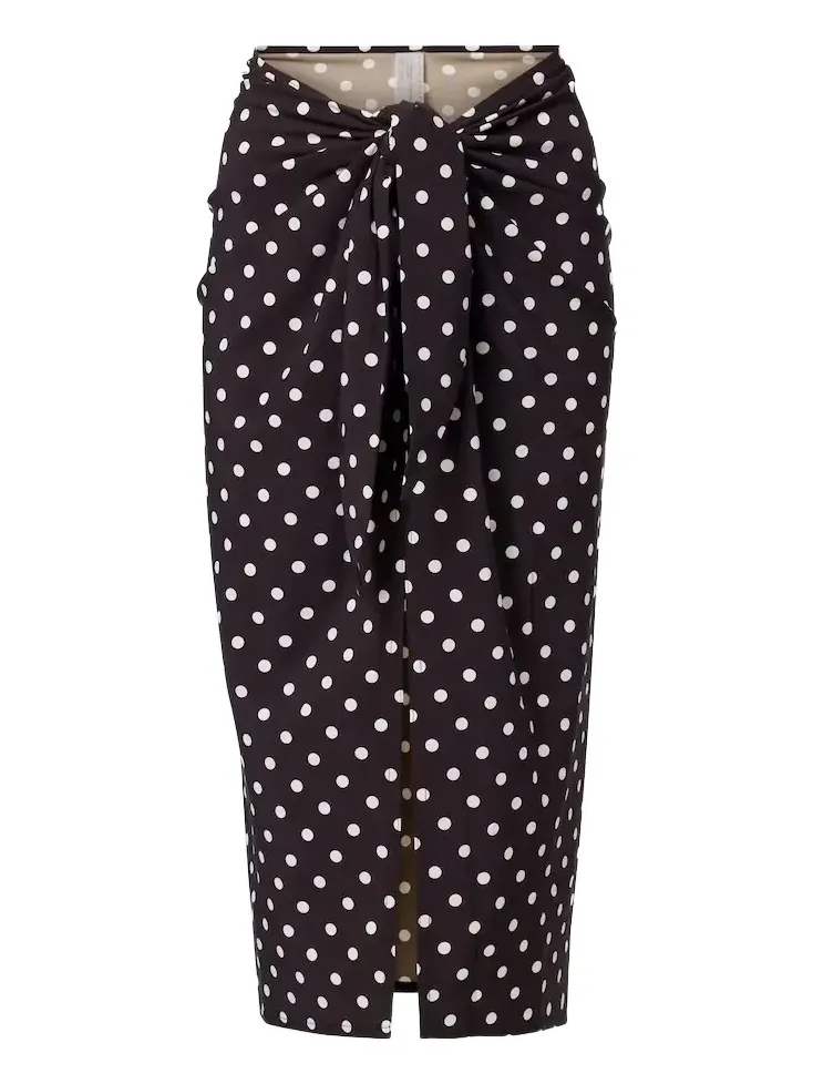 Polka-dot beach cover-up