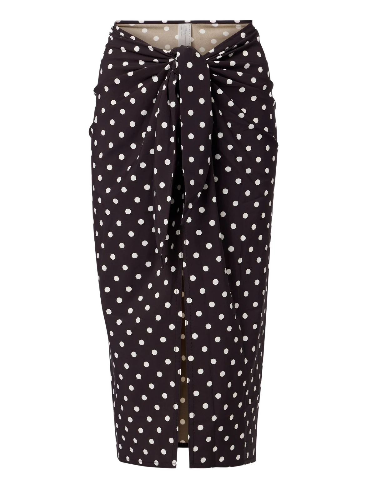 Polka-dot beach cover-up