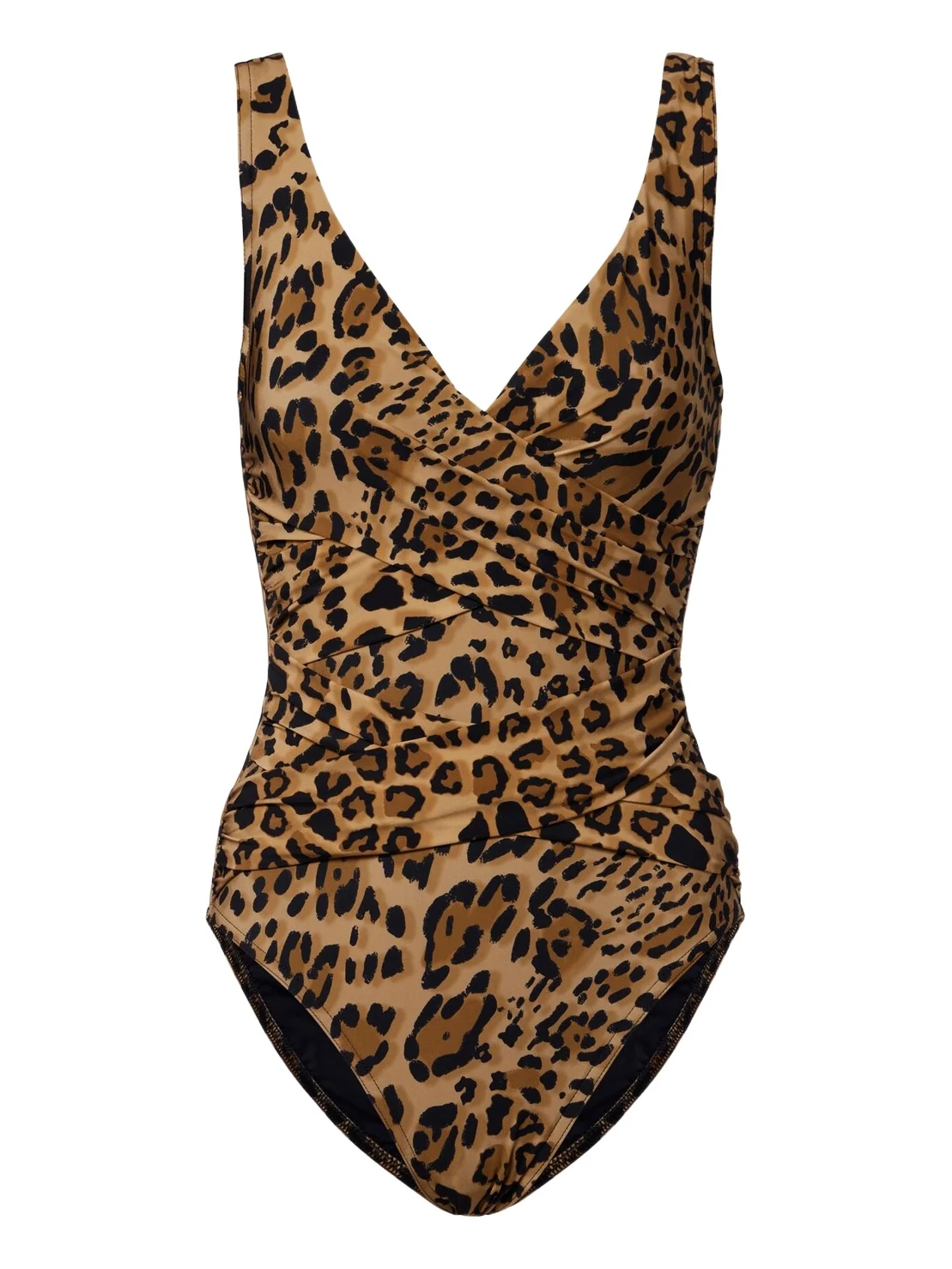 Karla Colletto Leopard-print draped swimsuit