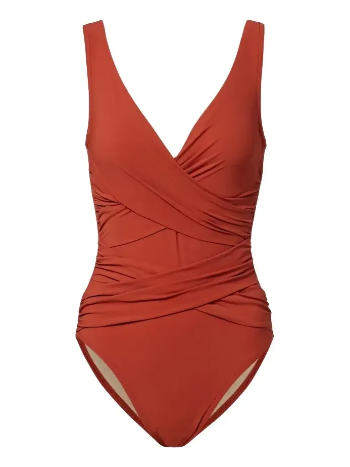 Draped swimsuit