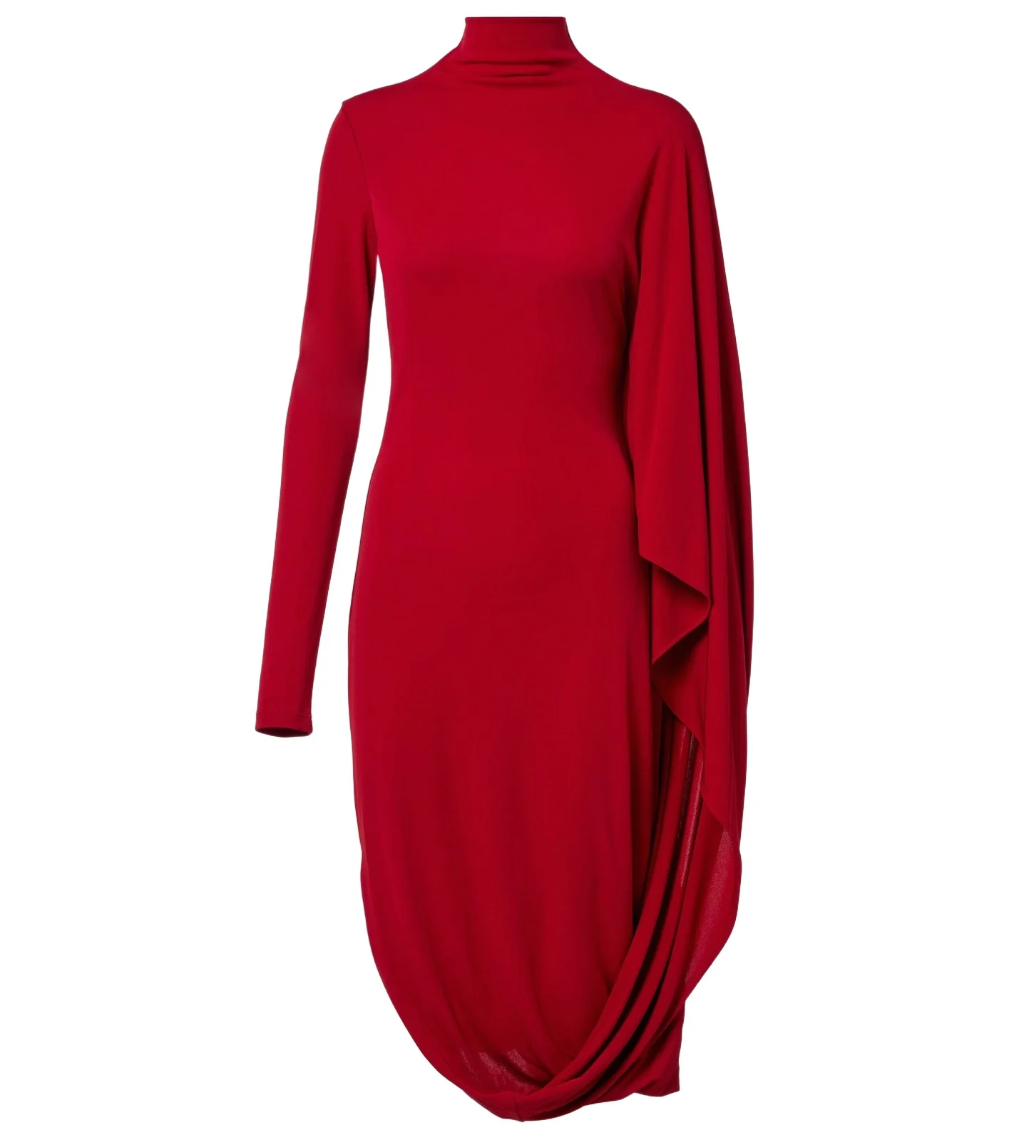 Caped crêpe jersey minidress Caped crêpe jersey minidress