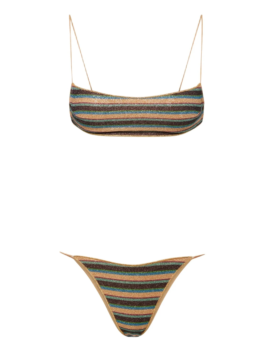 Oséree Oséree Lumière striped bikini