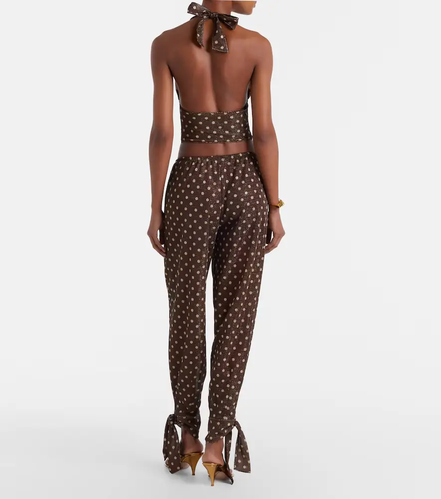 Oséree Lumière polka-dot tapered pants | Thumbnail 2 Oséree Lumière polka-dot tapered pants | Thumbnail 2