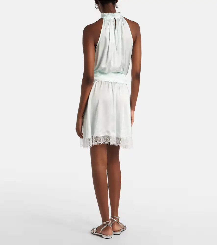 Poupette St Barth Bianca halterneck minidress | Thumbnail 2