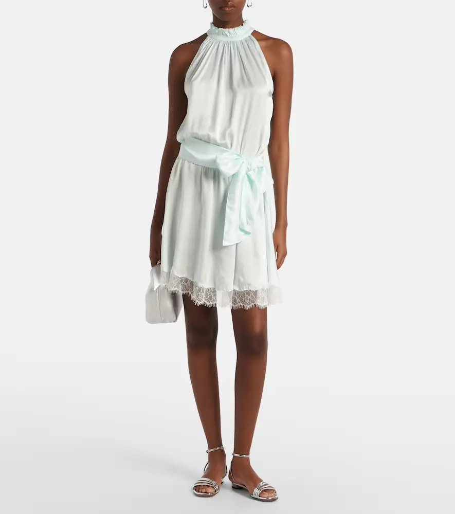 Poupette St Barth Bianca halterneck minidress | Thumbnail 3