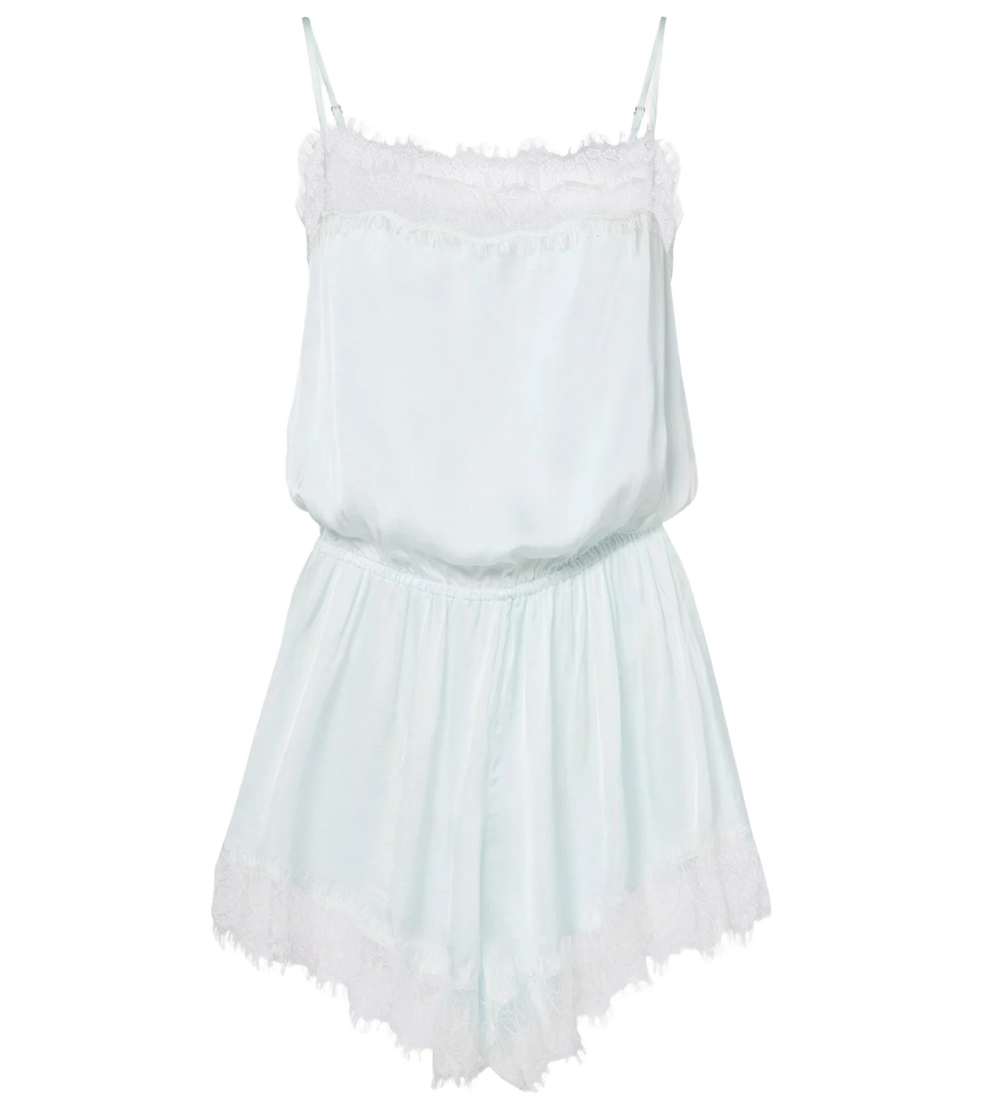 Poupette St Barth Silvia lace-trimmed romper