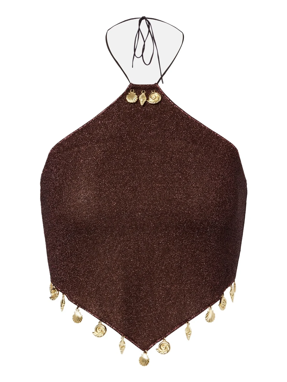 Lumière beaded halterneck top Lumière beaded halterneck top