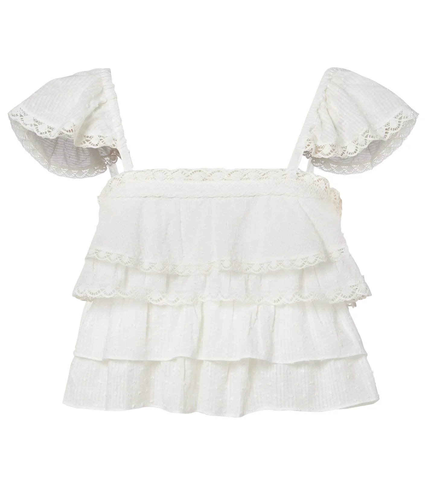 Anya ruffled cotton top Anya ruffled cotton top