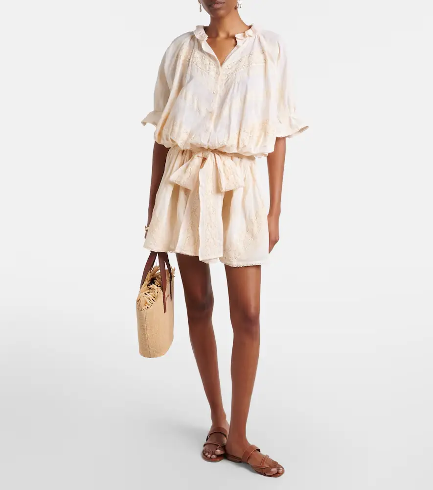 JULIET DUNN Embroidered cotton shirt dress | Thumbnail 6 JULIET DUNN Embroidered cotton shirt dress | Thumbnail 6